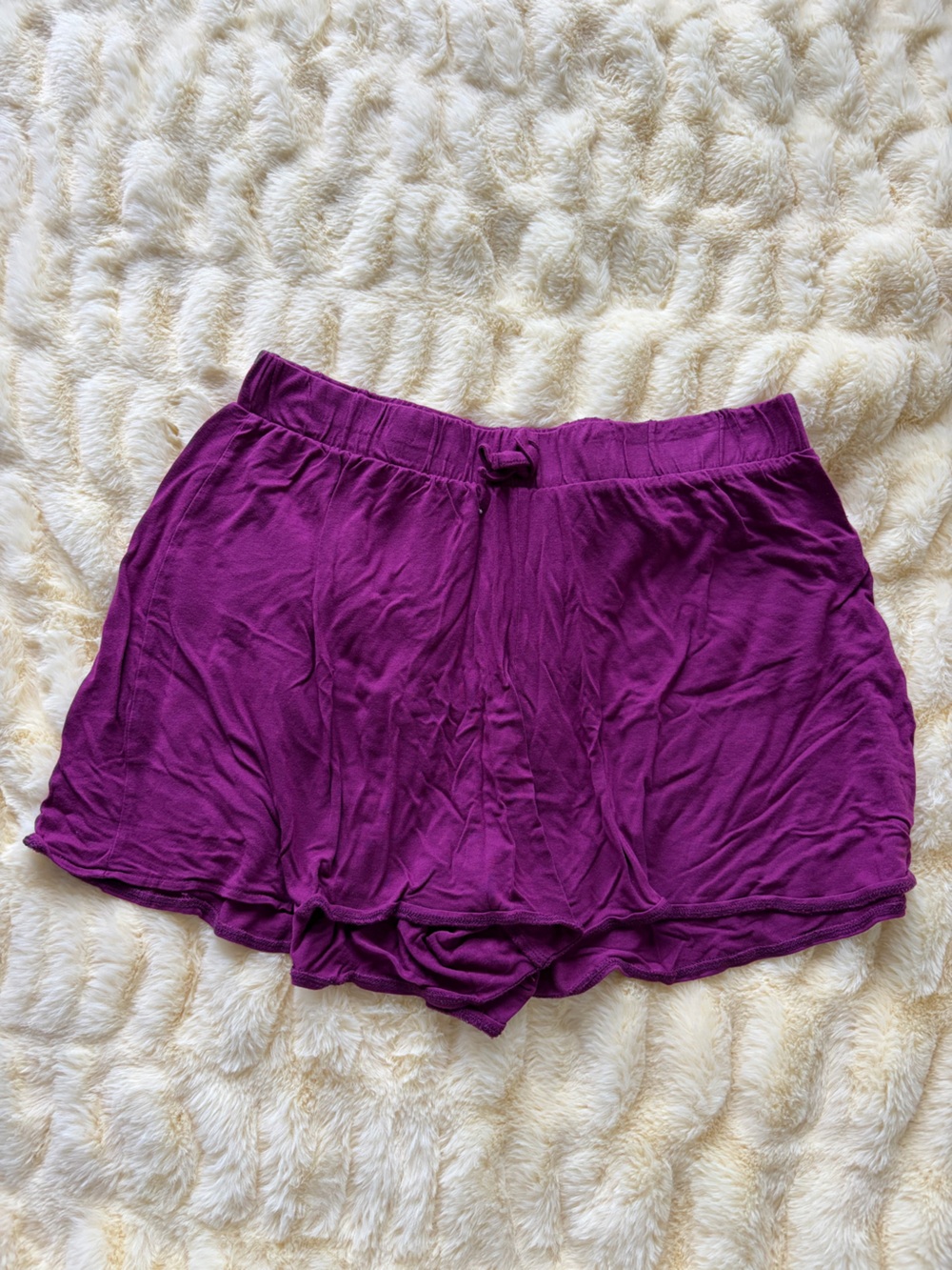 Purple lounge shorts